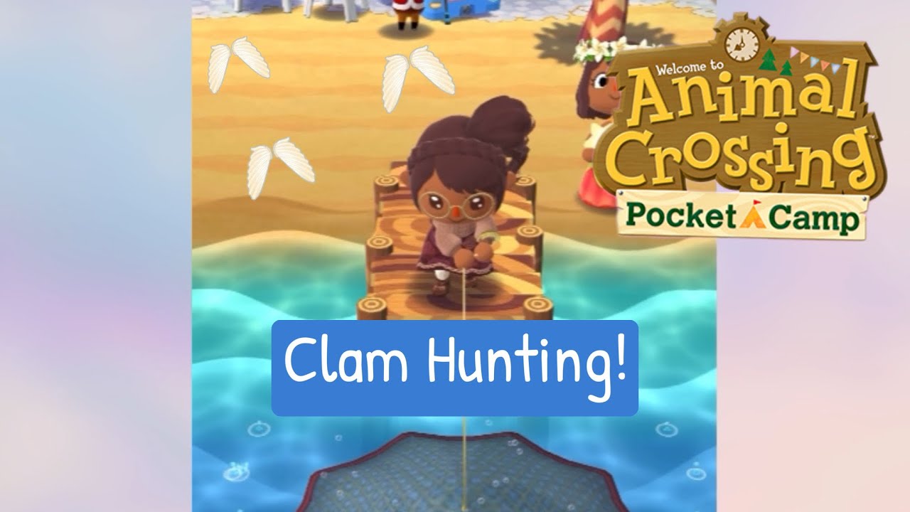 (Old vid) Angel Wing Clam Goals Animal Crossing Pocket Camp YouTube