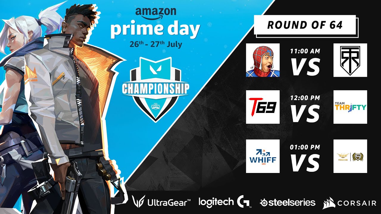 AMAZON PRIME DAY VALORANT CHAMPIONSHIP ROUND OF 64 DAY 2 YouTube