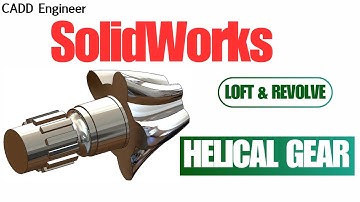 How to Model a Helical Gear in SolidWorks | Complete CAD Workflow