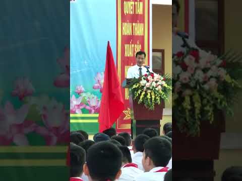 Hiệu trưởng phát biểu Khai giảng năm học 2023-2024