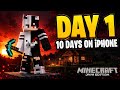 10 Days Minecraft Java Challenge on iPhone! (Day 1) | TheNullAstris 