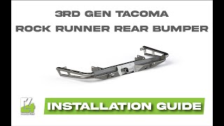 3rd Gen Tacoma Rock Runner Rear Bumper Installation by C4 Fabrication 2,210 views 5 months ago 52 minutes