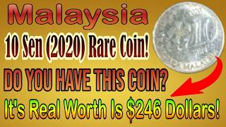 Malaysia 10 Sen 2020 Coin Value  Is It Worth $246? Rare Coin Full Details!