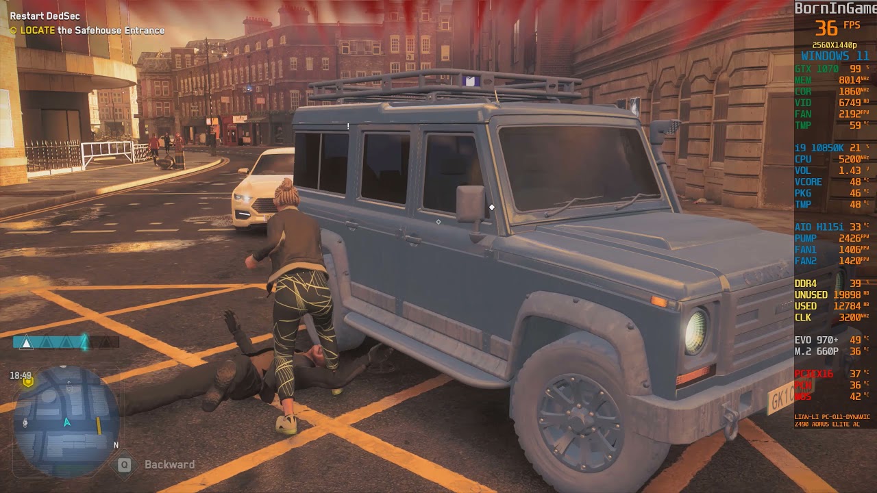 Watch Dogs Legion Gameplay | GTX 1070 FPS Counter