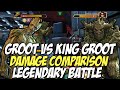 Groot Vs King Groot Damage Comparison | Battle Of The Cosmic Gods | MCOC