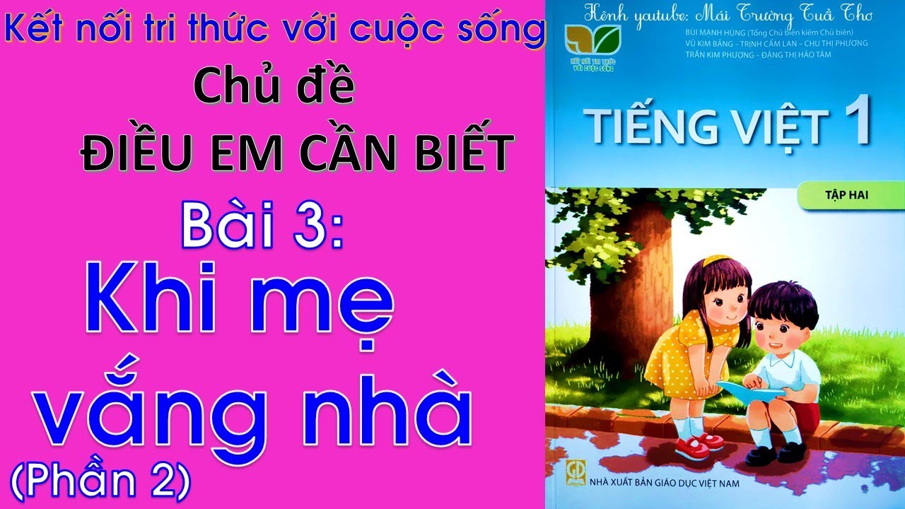 khi me vang nha trang thu New 2022 Tiếng Việt lớp 1 Tập 2| Bài 3 Khi mẹ vắng nhà phần 2 | Kết nối tri thức với cuộc sống