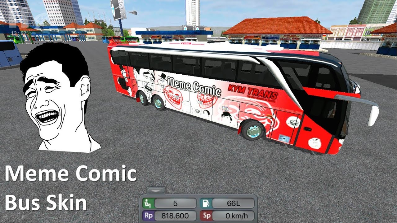 BUSSID Bus Simulator Skin Meme Comic Bus Simulator Indonesia 7