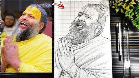 Premanand ji maharaj Drawing, How To Draw premanandji Maharaj, Outline Tutorial, Step by step
