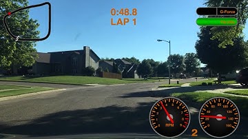 Practice laps with track addict