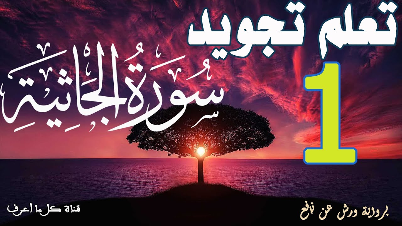 تعلم قواعد تجويد سورة الجاثية - الحصة 1
