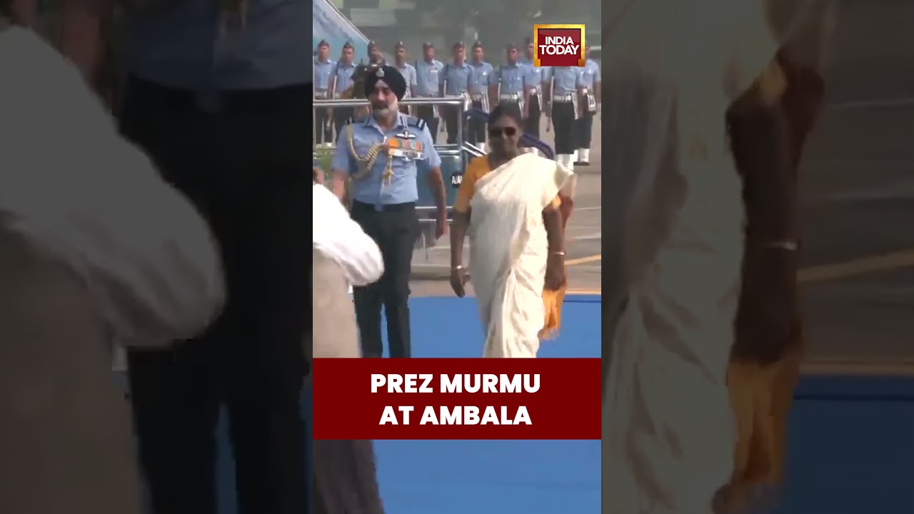 President Droupadi Murmu Arrives in Ambala | To Take 