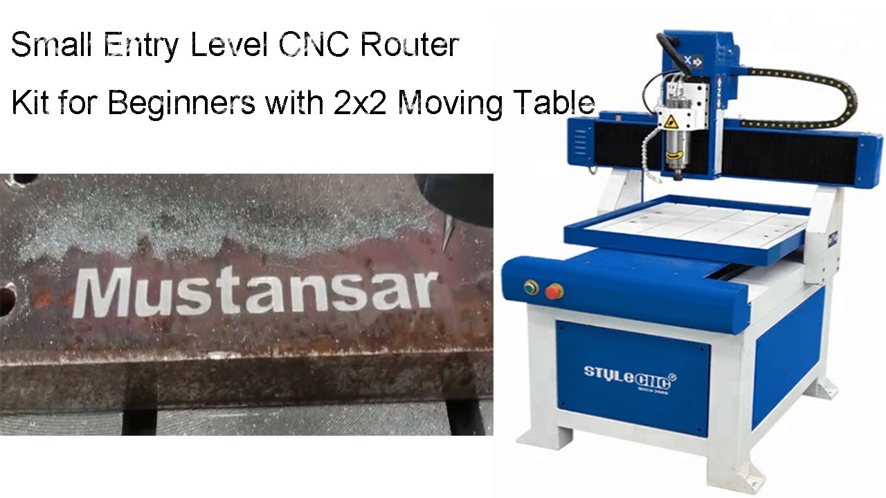 Small Entry Level CNC Router Kit for Beginners with 2x2 Moving Table ...