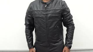 Vigilant Men's Leather Motorcycle Jacket - Shop Now #danielsmart #motorcyclegear #motogear screenshot 5
