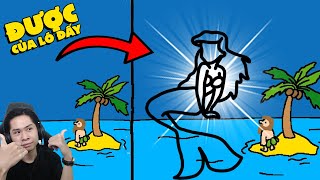 CHÚA HMỀ IQ200 và cách thoát khỏi đảo hoang cực bựa !!! (Pobbrose Thánh vẽ bậy) | Just Draw ✔