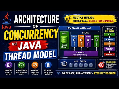 Architecture of Concurrency|The Java Thread Model|Naman Bharti Classes 