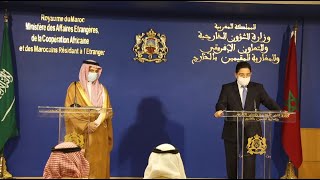 وزير الخارجية السعودي من المغرب: قلقون من التدخلات الأجنبية في ليبيا وحل الأزمة سيكون ليبي ليبي