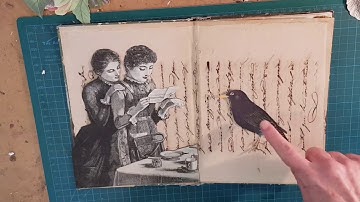 Collage Basics in an Altered Book Layout