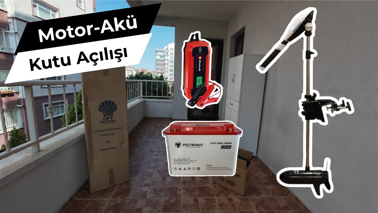 Kutu Açılışı ve Kurulum: 54 LBS DFT Motor + Voltronic LiFePO4 + Einhell Şarj
