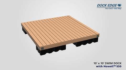 Dock Edge+ | DIY 10 x 10 Swim Dock with Howell™ 550 |  | diy-docks.com