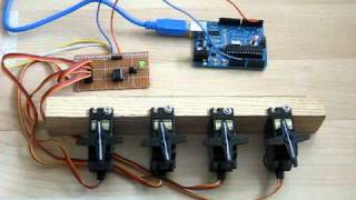 JP Serial Servo Motor Robot Controller Module (4 Ch) for Basic Stamp, Picaxe, Arduino