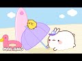 The Beach⛱️ Molang | Cry Babies and Friends in English | Animation and Cartoons