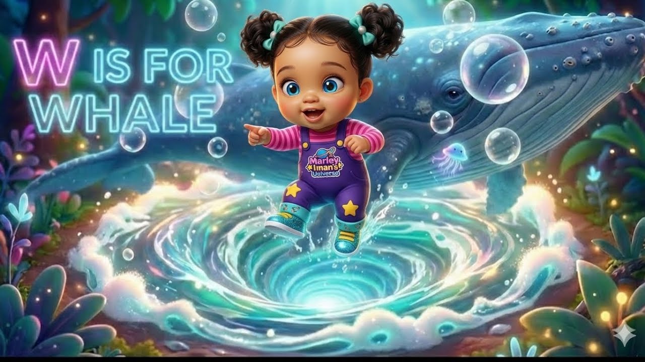 Marley's Whale Whale Whale! 🐋 How Are You? I’m Well! | Catchy Toddler Phonics Song (W is for Whale)