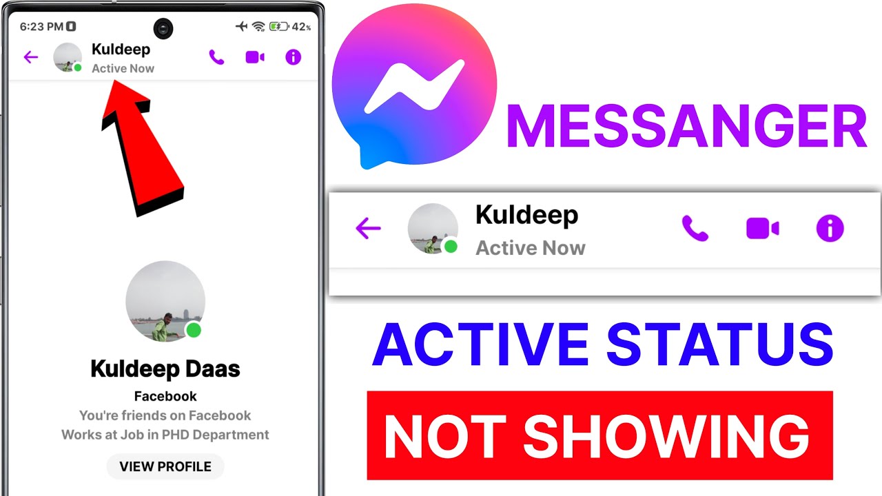 Fix Messenger active status not showing || fb messenger active status ...