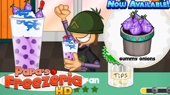 Papa's Freezeria HD Day 83 New Customer Big Pauly Customer Cravings Mini  Game 