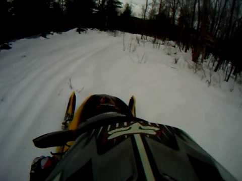 Casey, Russ (of Rustys Relics), and his son James playing in our secret snowbowl with helmet cam. Steep chutes through this clearcut on the side of 2000' mountain. Northwest exposure keeps the snowdepth deep and is still up to your waist in most parts. As close to to free riding out west in the Rockies as you can get here in Merrimack County, NH.