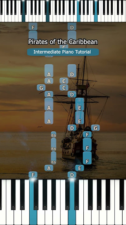 Pirates of the Caribbean 🎵 #piano #pianotutorial #music