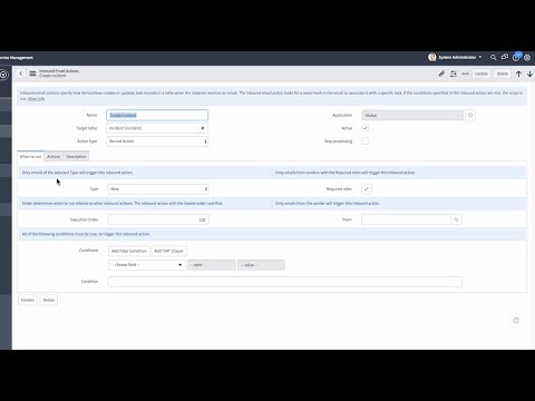 System Configuration | Configuring Inbound Actions and Notifications - System Configuration | Configuring Inbound Actions and Notifications