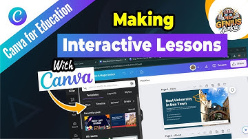 How to Create Interactive Lessons in Canva | Step by Step Tutorial by Genius Junkie
