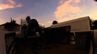 Boat restoration: removing foam from gas tank