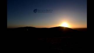 Sunrise timelapse viewed from Cairn L, Loughcrew, at Samhain (November) sunrise