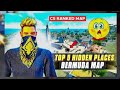 TOP 5 HIDDEN PLACES BR-CS RANK 😲 #boss #freefire #hiddenplacesfreefire #csrank #brrank 
