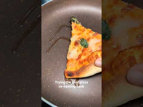 The viral pizza re-heating hack from Tik tok 🍕