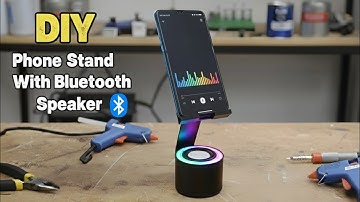 DIY Phone Stand With Bluetooth Speaker (Easy DIY)