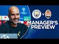 Pep Guardiola previews City v Shakhtar | PRESS CONFERENCE