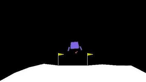 Pre-trained Soft Actor Critic agent playing LunarLanderContinuous