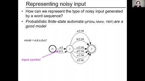 Noisy channel models