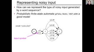 Noisy channel models