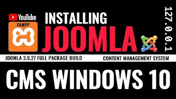 Joomla installeren op localhost | Joomla installeren op XAMPP Windows 10 | Joomla Tutorial 2021