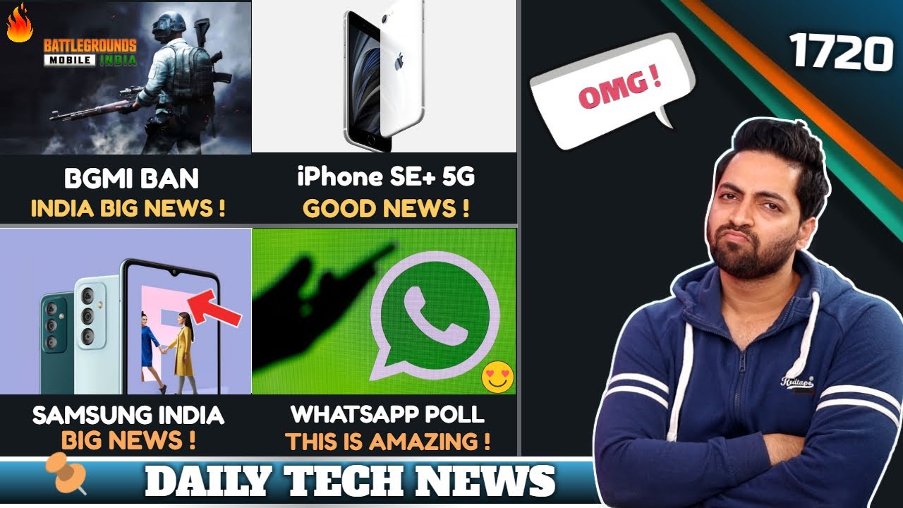 BGMI Ban India Big News,Pixel 6a Specs,iPhone SE+ Launch😍,Samsung Big News India,WhatsApp Poll😉