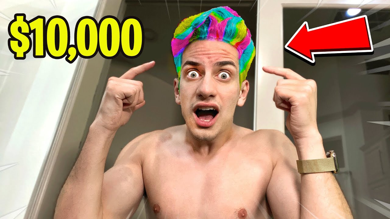 I DYED my HAIR RAINBOW for $10,000!