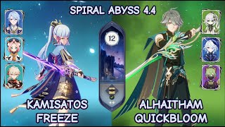 Ayaka & Ayato Freeze & Alhaitham Quickbloom - Spiral Abyss 4.4 - Genshin Impact by Nga 137 views 2 months ago 5 minutes, 22 seconds