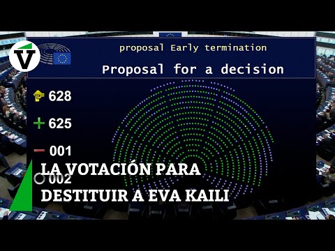 Así ha sido la votación para destituir a Eva Kaili como vicepresidenta del Parlamento Europeo