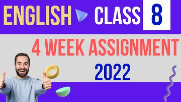 Class 8 Assignment 4th week Answer 2022 | ৮ম শ্রেণির ইংরেজী এসাইনমেন্ট | Assignment 2022 class eight