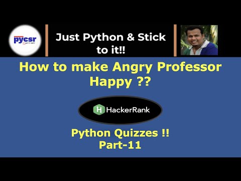 Hacker Rank Python Quiz Part-11 | PyCSR | Learn Python Online with Pankaj Soni
