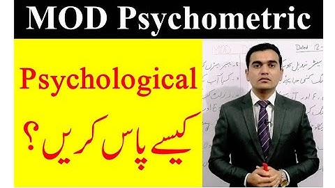 MOD Psychological Test | MOD Psychometric | How to Pass Psychological test | MOD next Phase