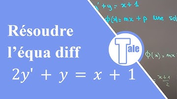 (Terminale) Equation différentielle avec second membre non constant